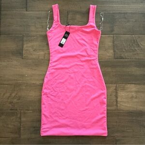 NWT Fashion Nova Pink Bodycon Dress - Size Small